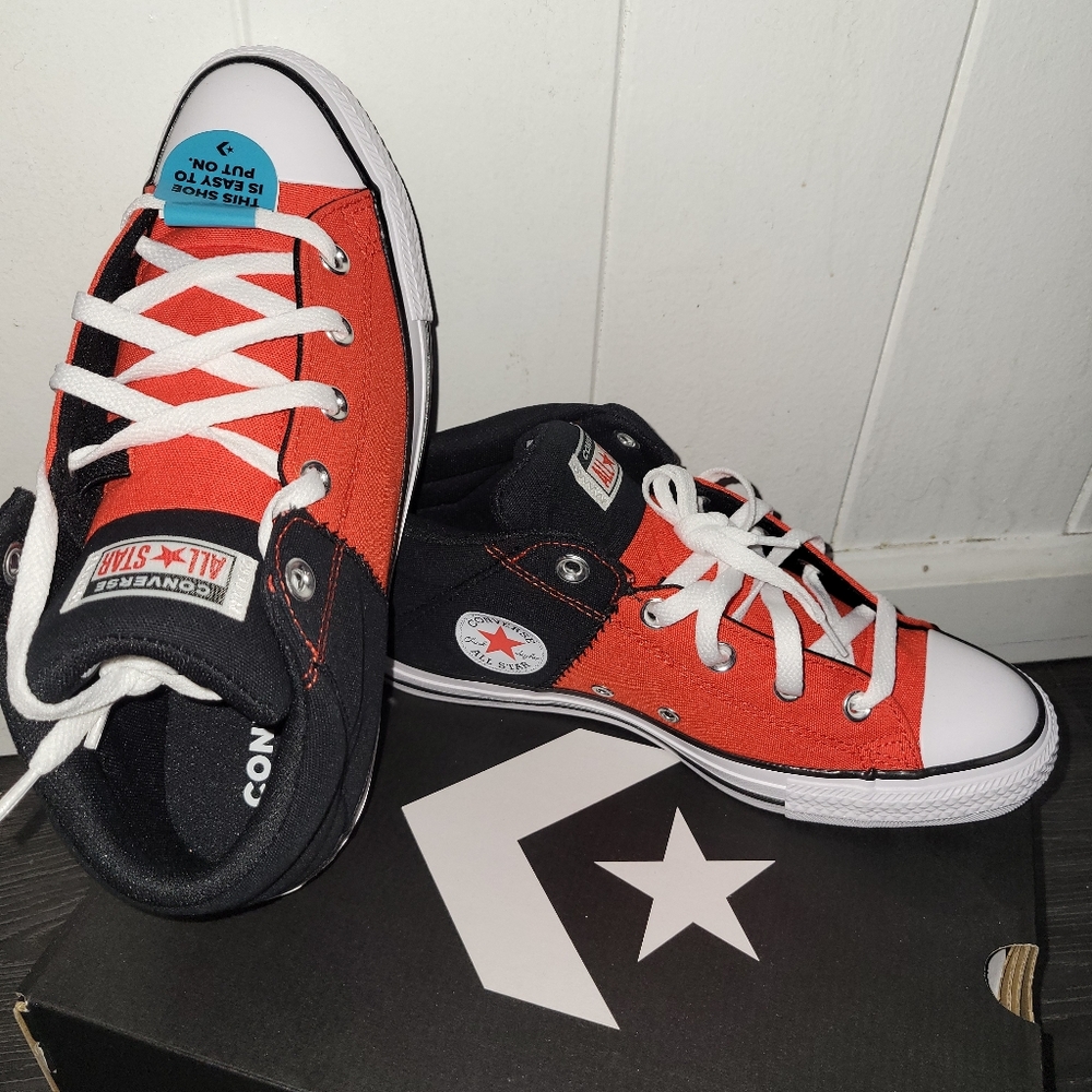 Converse Kids Chuck Taylor All Star Axel Mid-Fever Dream/Black/White- NEW - Picture 3 of 4